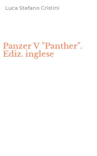 Panzer V "Panther". Ediz. inglese