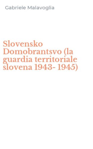Slovensko Domobrantsvo (la guardia territoriale slovena 1943-1945)