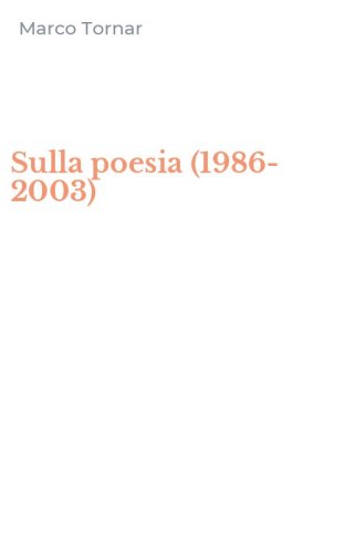 Sulla poesia (1986-2003)