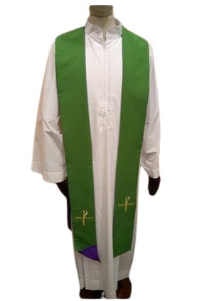 STOLONE BICOLORE VERDE/VIOLA