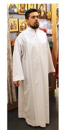 TUNICA CON ZIP - Collo tipo monastico