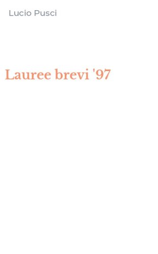 Lauree brevi '97