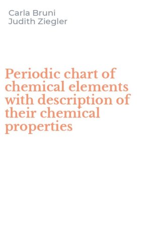 Periodic chart of chemical elements with description of their chemical properties
