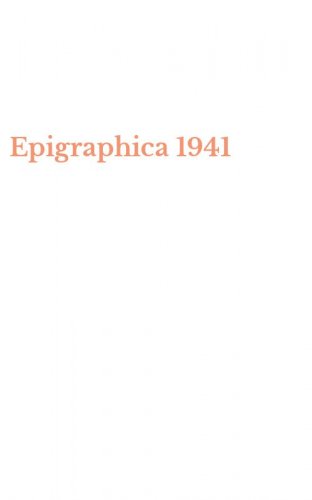 Epigraphica 1941