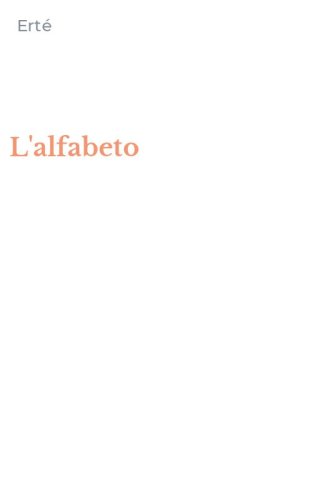 L'alfabeto