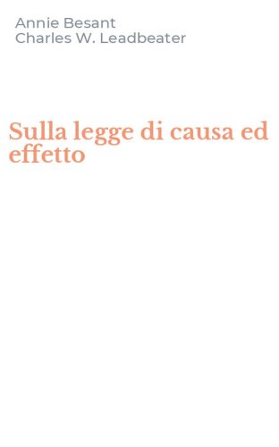Sulla legge di causa ed effetto