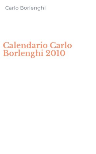 Calendario Carlo Borlenghi 2010