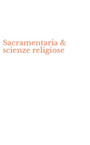 Sacramentaria & scienze religiose