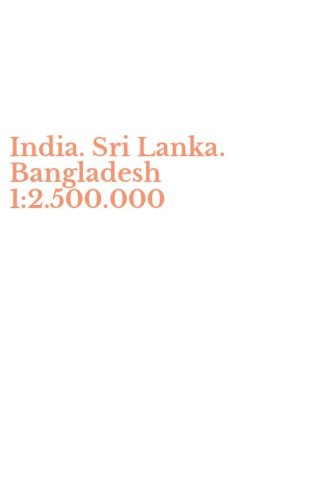 India. Sri Lanka. Bangladesh 1:2.500.000