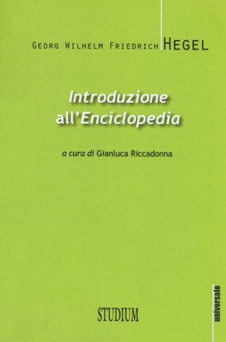 Introduzione all'&laquo;Enciclopedia&raquo;. Testo tedesco a fronte