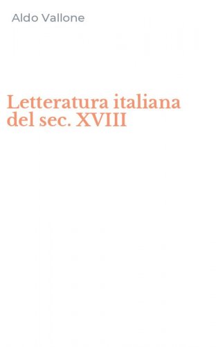 Letteratura italiana del sec. XVIII