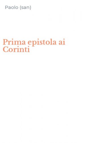 Prima epistola ai Corinti