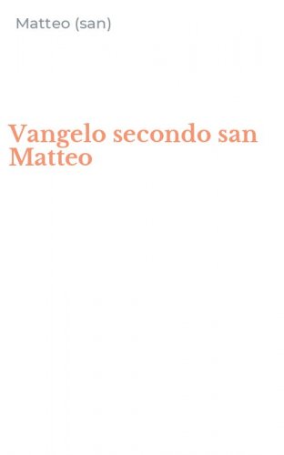 Vangelo secondo san Matteo