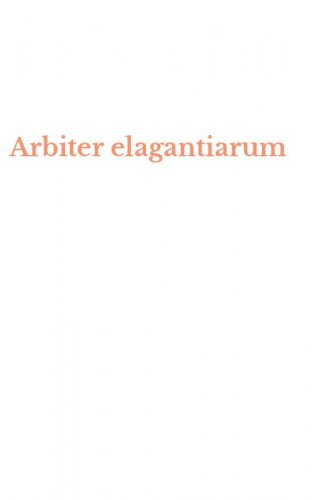 Arbiter elagantiarum