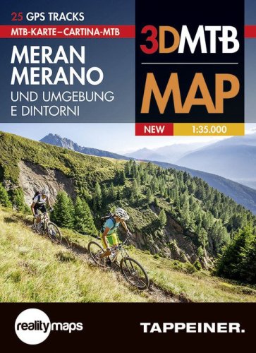 Moutainbike Karte Meran und Umgebung-Cartina mountainbike Merano e dintorni