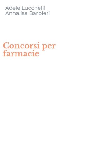 Concorsi per farmacie