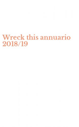 Wreck this annuario 2018/19