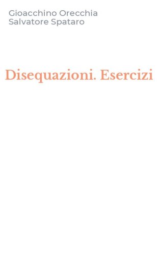 Disequazioni. Esercizi