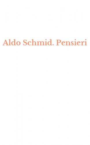 Aldo Schmid. Pensieri