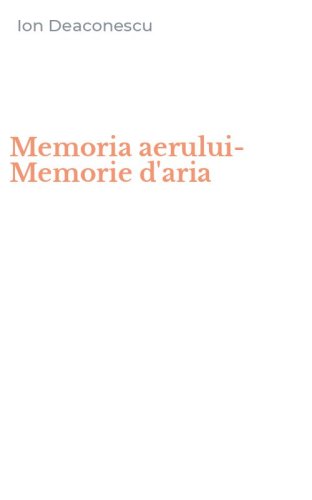 Memoria aerului-Memorie d'aria