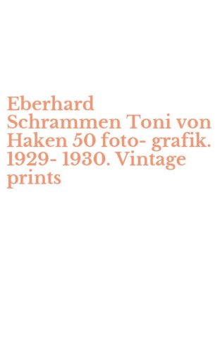 Eberhard Schrammen Toni von Haken 50 foto-grafik. 1929-1930. Vintage prints
