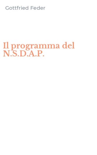 Il programma del N.S.D.A.P.