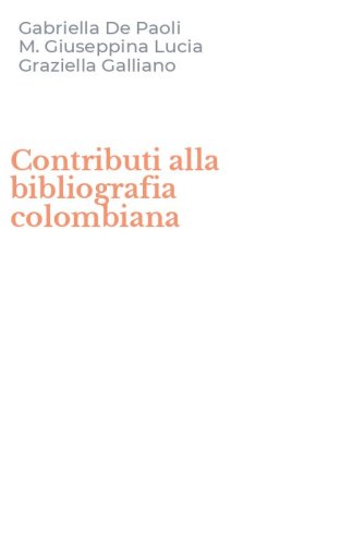 Contributi alla bibliografia colombiana