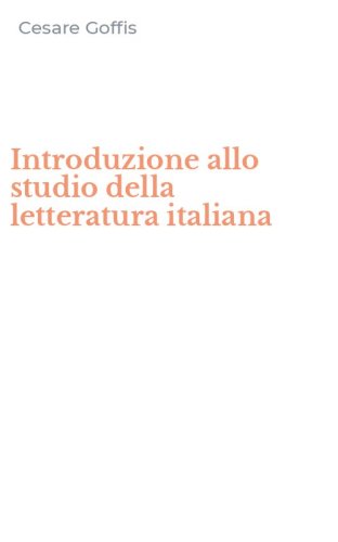 Introduzione allo studio della letteratura italiana