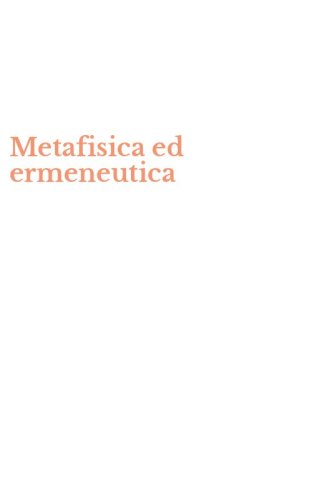 Metafisica ed ermeneutica