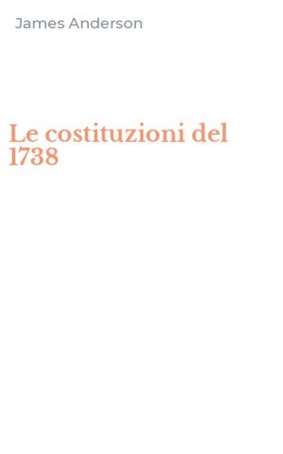 Le costituzioni del 1738
