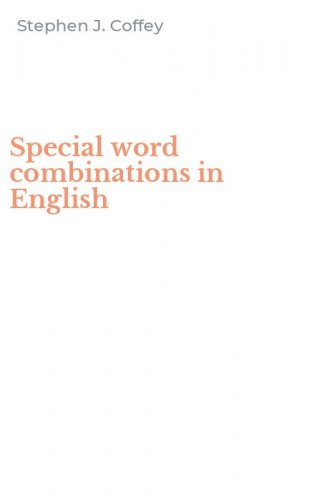 Special word combinations in English