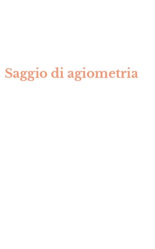 Saggio di agiometria