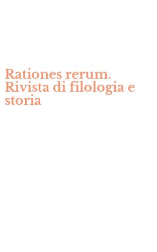 Rationes rerum. Rivista di filologia e storia