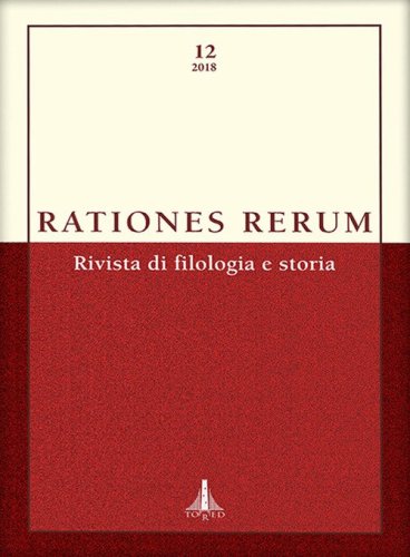 Rationes rerum. Rivista di filologia e storia