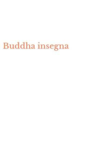 Buddha insegna