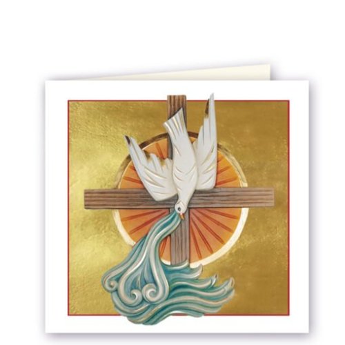 COLOMBA PENTECOSTE - cm 32 x 11 aperto cm 16 x 11 chiuso