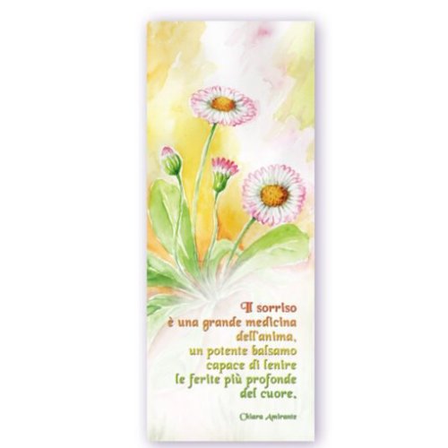 IL SORRISO E' UNA GRANDE MEDICINA - cm 6,5 x 16,5