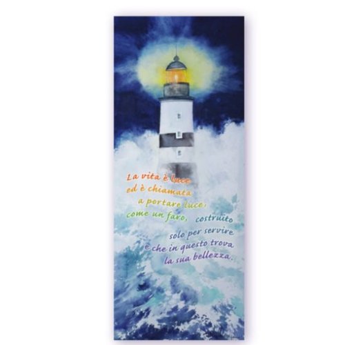 LA VITA E' LUCE - cm 6,5 x 16,5