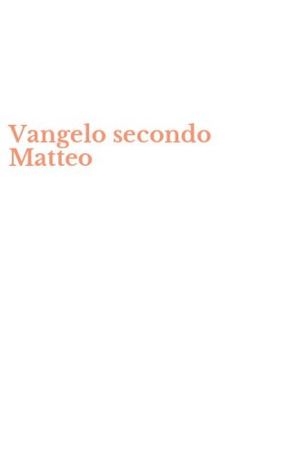 Vangelo secondo Matteo