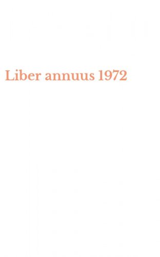 Liber annuus 1972