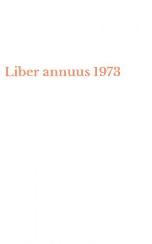 Liber annuus 1973