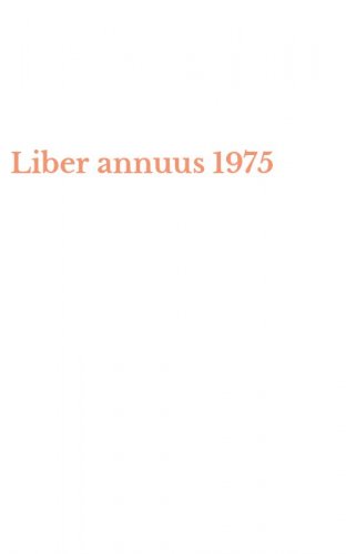 Liber annuus 1975