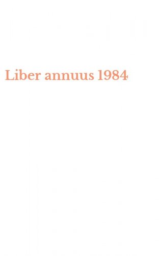 Liber annuus 1984