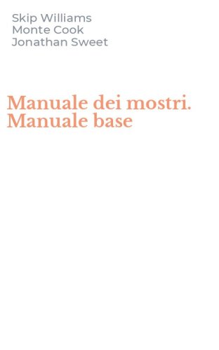 Manuale dei mostri. Manuale base