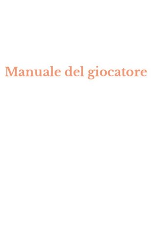 Manuale del giocatore