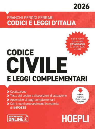 Codice civile e leggi complementari 2026