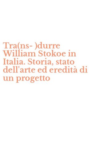 Tra(ns-)durre William Stokoe in Italia. Storia, stato dell'arte ed eredit&agrave; di un progetto