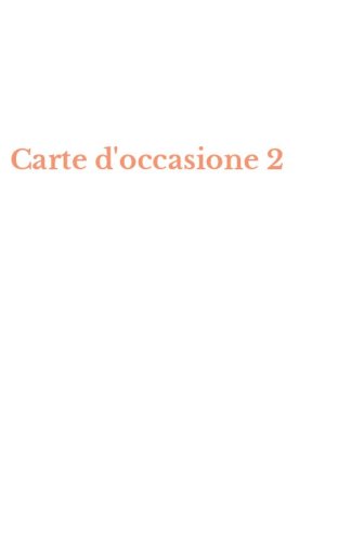 Carte d'occasione 2