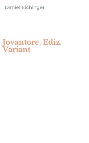 Jovantore. Ediz. Variant