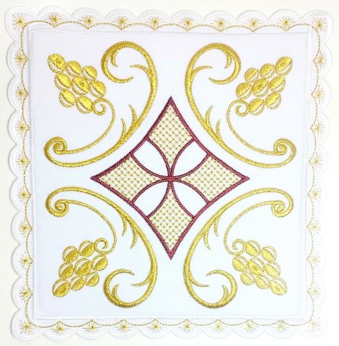 PALLA CROCE E UVA - Misure: 19 x 19,5 cm
